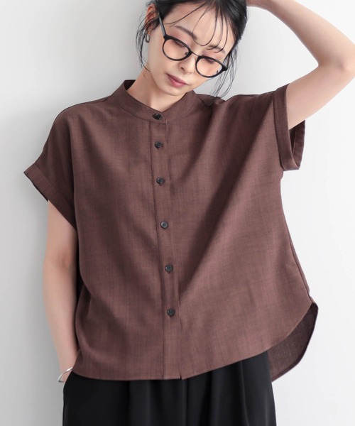for/c（フォーシー） ブラウス シャツ 「新色追加」リネンライクバンド
