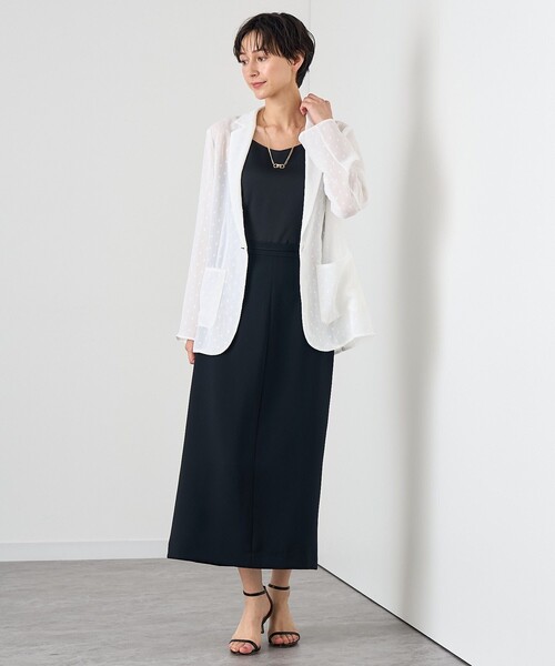 【新品タグ付き】ANAYI パウダリータイトロング スカート ANAYI｜【セットアップ対応商品】パウダリータイトロング