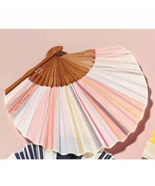 ＬＥＳ　ＴＯＩＬＥＳ　ＤＵ　ＳＯＬＥＩＬ×ＩＥＤＩＴ　暑い日でも気分があがるマルチカラー扇子 レディース | IEDIT | 03