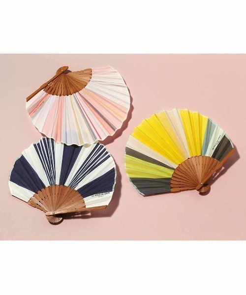 ＬＥＳ　ＴＯＩＬＥＳ　ＤＵ　ＳＯＬＥＩＬ×ＩＥＤＩＴ　暑い日でも気分があがるマルチカラー扇子 レディース | IEDIT | 05
