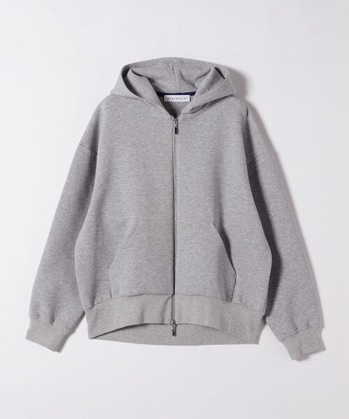 quaranciel パーカー quaranciel:「洗濯機可能」ポンチ ダブルジップ