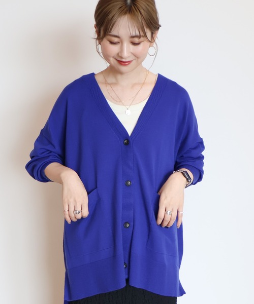 AMERICAN HOLIC カーディガン バイパチVネックワイドニット