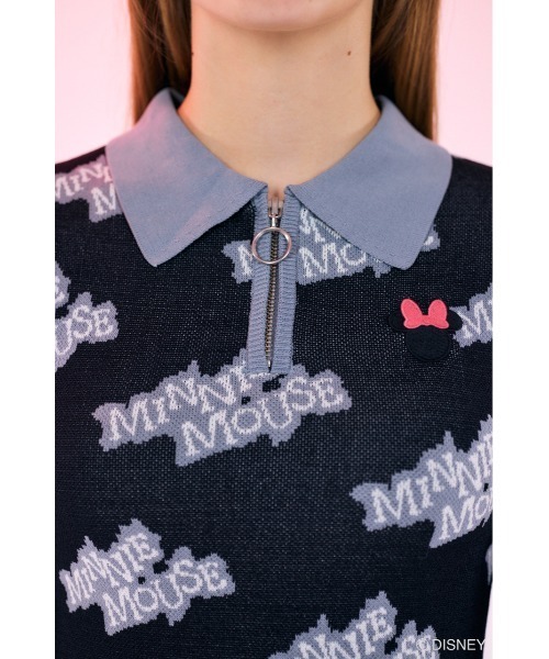 Disney SERIES CREATED by MOUSSY ワンピース MD LOGO JQD KNIT