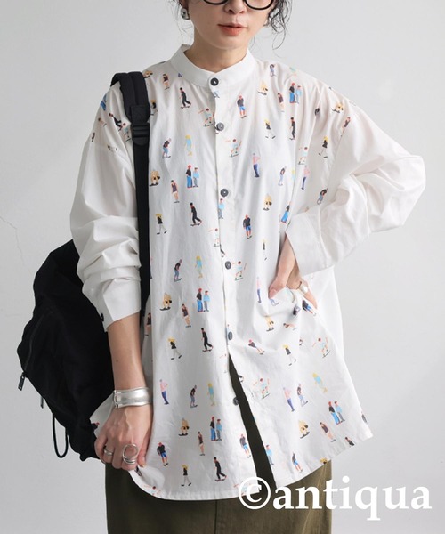 ブラウス シャツ 人柄シャツ レディース メンズ