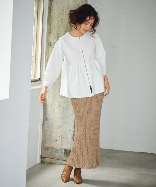 uncrave（アンクレイヴ） スカート グロッシー ニット スカート