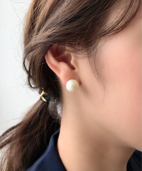 ciite' ピアス 「12mm」 選べるパールピアス （コットンパール