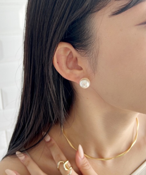 ciite' ピアス 「12mm」 選べるパールピアス （コットンパール