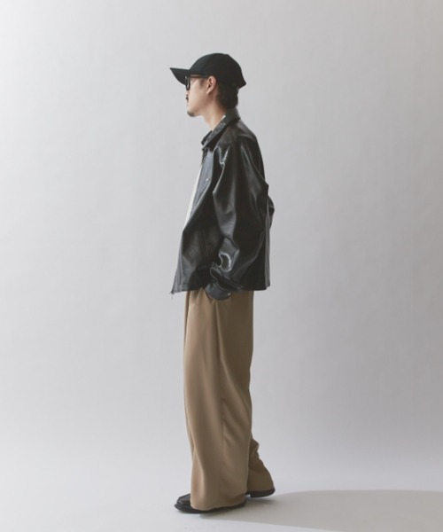 Lui's（ルイス） ブルゾン アウター グランジシンセティックレザーZIP