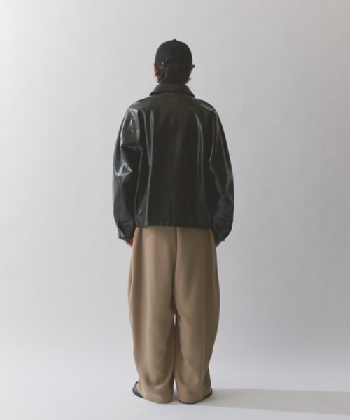 Lui's（ルイス） ブルゾン アウター グランジシンセティックレザーZIP