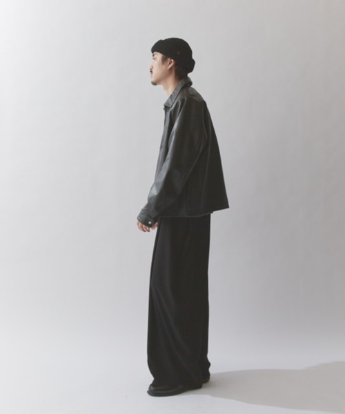 Lui's（ルイス） ブルゾン アウター グランジシンセティックレザーZIP