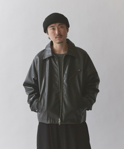 Lui's（ルイス） ブルゾン アウター グランジシンセティックレザーZIP