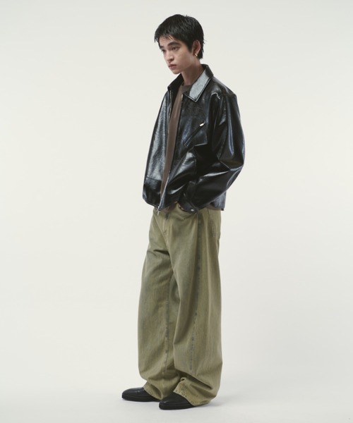 Lui's ブルゾン アウター グランジシンセティックレザーZIP