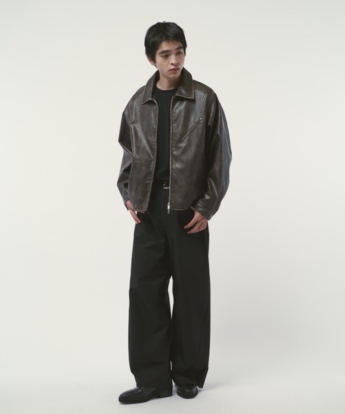 Lui's ブルゾン アウター グランジシンセティックレザーZIP