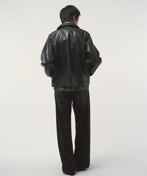 Lui's ブルゾン アウター グランジシンセティックレザーZIP