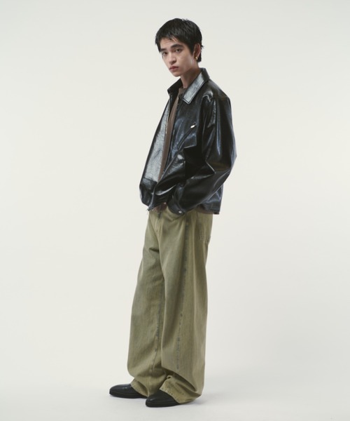 Lui's ブルゾン アウター グランジシンセティックレザーZIP