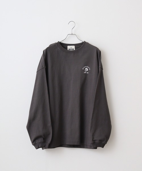 Dries Van Noten◆ロゴ刺繍入りロングスリーブTシャツ tシャツ 「新柄入荷」 胸刺繍ワンポイントロゴ ロングスリーブT