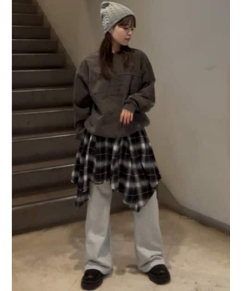 LAGUA GEM スカート ASYMMETRY チェックスカート : ZOZOTOWN