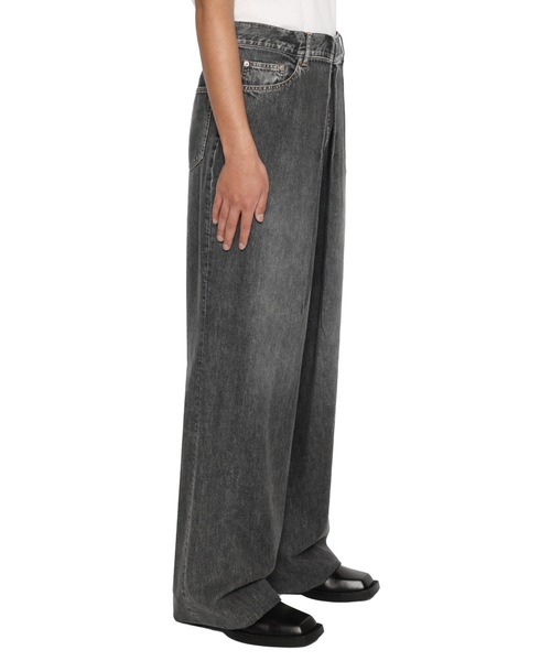 JOHN LAWRENCE SULLIVAN ジーンズ WASHED DENIM WIDE PANTS