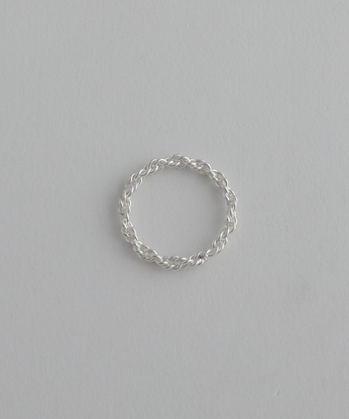 whoseA（フーシー） 指輪 リング 「silver925」TwistchainRING