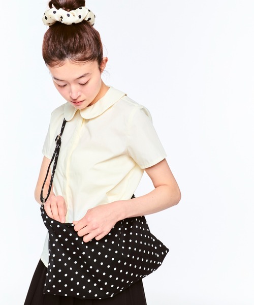 【Needles】Elastic Pochette Polka Dot バッグ 水玉 すぐ届く NEEDLES 《ニードルス》PU071 Elastic Pochette - C/PE/N Animal