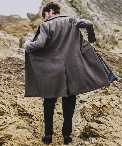 NO ID.（ノーアイディー） チェスターコート 2 グレー メンズ