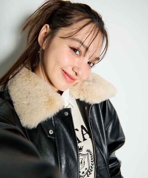 INGNI（イング） ブルゾン アウター 「WEB限定」ファーティペット付