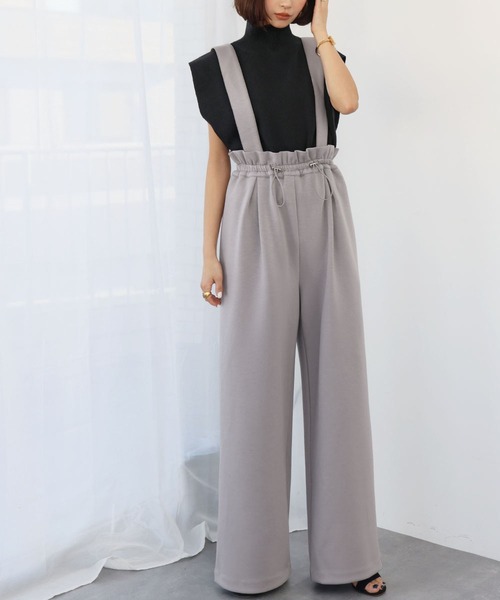 R新品未使用レディース服 サロペットパンツ オーバーオールvH Fashion Letter サロペット オーバーオール 「M-4L」 センター