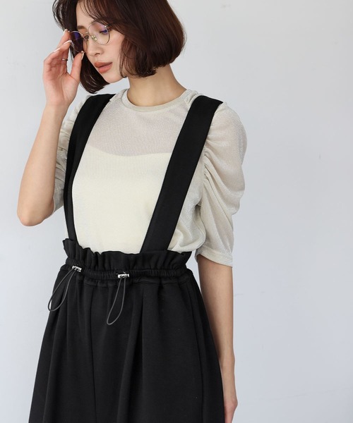 サロペット・オーバーオール・オールインワン MEDI SUSPENDER PANTS ELFRANK サロペット オーバーオール 「2025SS」サスペンダー付き