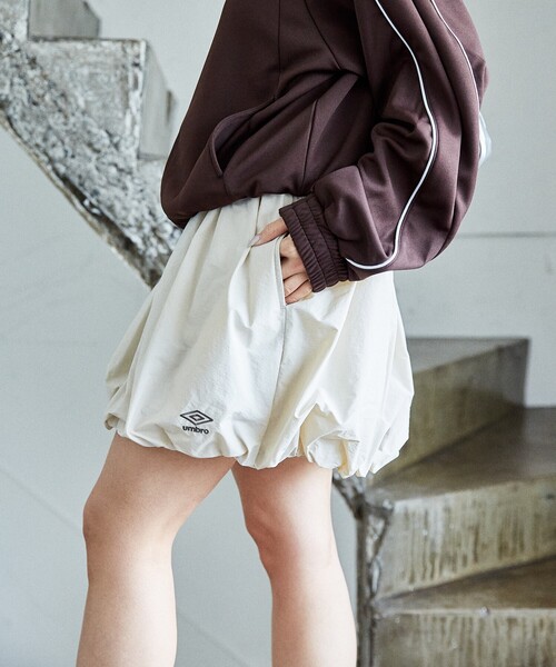 UMBROx PUBLUX アンブロ　インナーパンツ付き　バルーン ミニスカート UMBRO/インナーパンツ付き ナイロン バルーン ミニスカート 限定