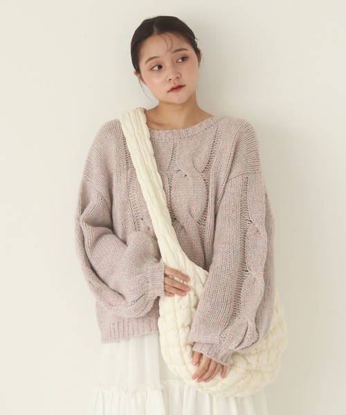 ※新品未使用 muguet ピンクニット 完売商品！ muguet（ミュゲ） 長袖ニット FREE ベビーピンク レディース
