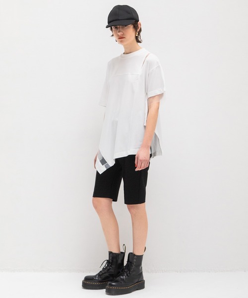 【新品・未使用】AULAAILA シアーアシンメトリーTシャツ AULA AILA tシャツ シアーアシンメトリーTシャツ レディース