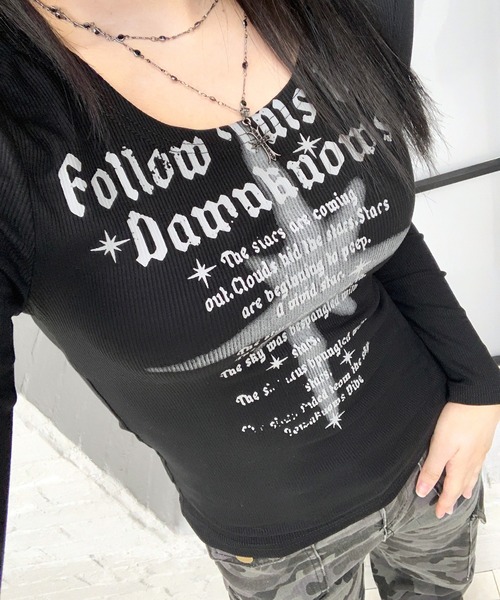 lilful tシャツ ロゴプリントコンパクトロンT レディース : ZOZOTOWN