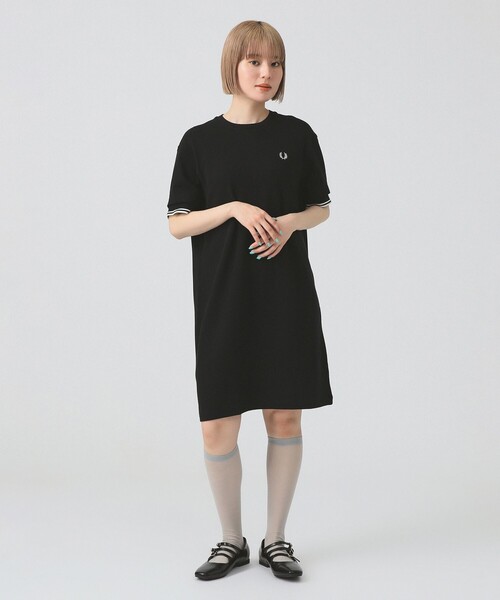 FREDPERRY ワンピース FRED PERRY ワンピース / Tipped Pique T-Shirt Dress