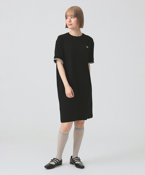 フレッドペリー　ミニワンピース　S セール】 FRED PERRY (フレッドペリー) ワンピース （ミニ丈