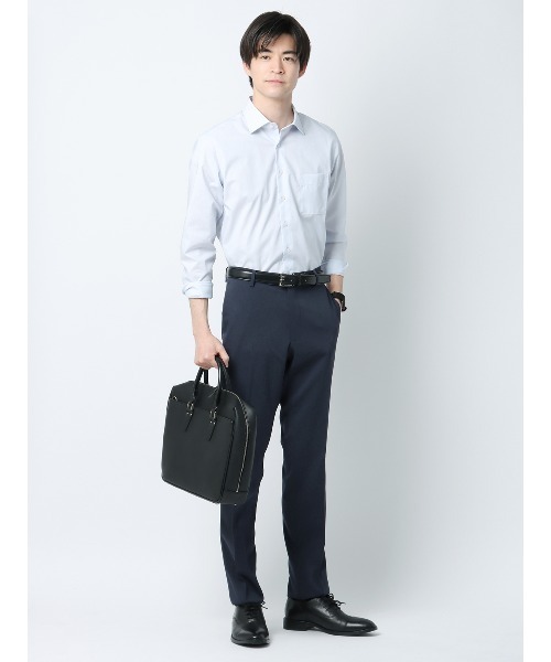 着たくないのに毎日着てしまう　ブルー　 テーパードスラックス　サイズ32 スラックス 最高パンツ テーパードパンツ ウォッシャブル NON