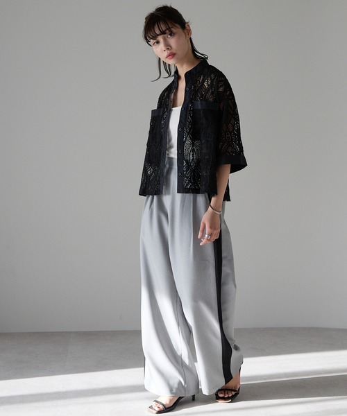 シャツ/ブラウス(長袖/七分) Fabiane Roux - nowos lace blouse knit pants 2025年最新】Fabiane Roux レディース 長袖 シャツ・ブラウスの