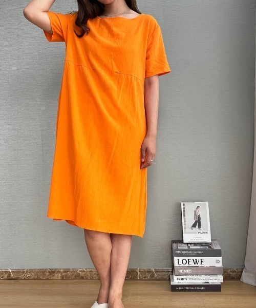 ワンピース 半袖 一枚で夏服が可愛くなるミモレ丈リゾートワンピース