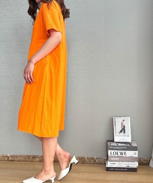ワンピース 半袖 一枚で夏服が可愛くなるミモレ丈リゾートワンピース