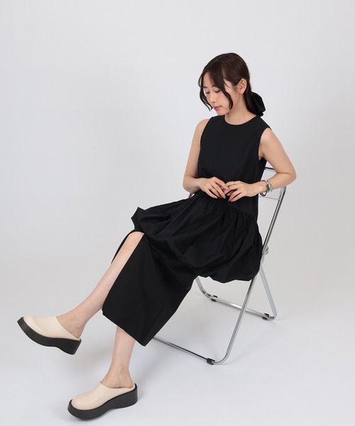ブラウス シャツ peplum balloon sleeveless blouse レディース SUWDEE ブラウス シャツ peplum balloon sleeveless blouse