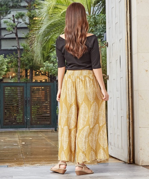 Maunaloa（マウナロア） パンツ 「Maunaloa」バナナリーフ巻きスカート