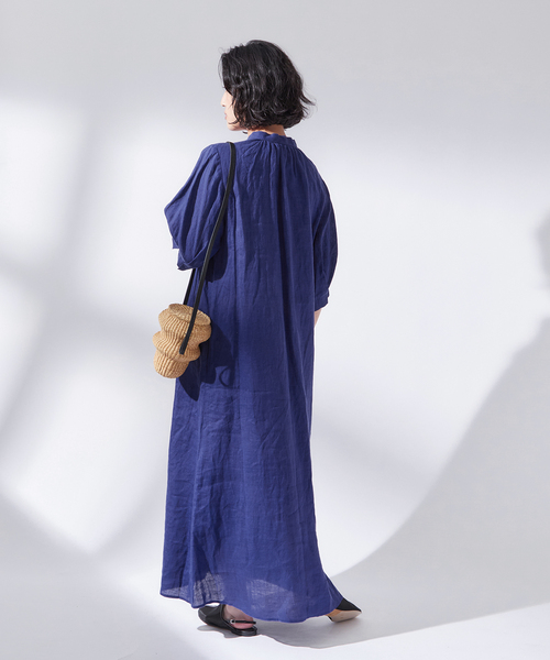 JOURNAL STANDARD L'ESSAGEリネンタックスリーブワンピース journal standard L'essage ワンピース リネンタックスリーブ