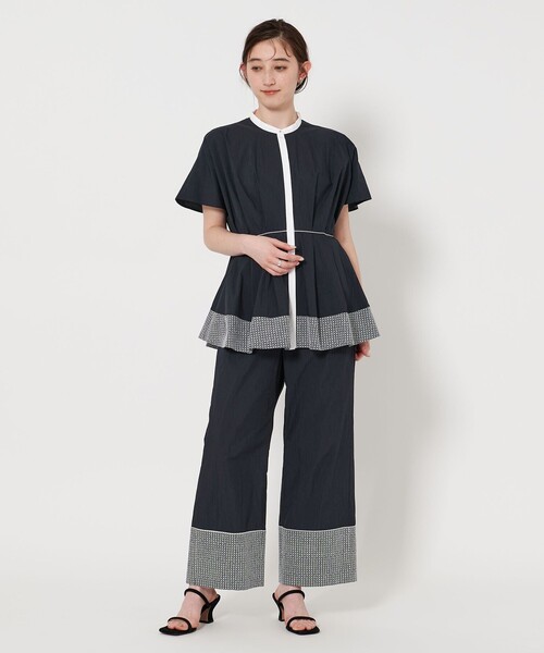 【美品】UNITED ARROWS エンブロイダリー ドルマンスリーブ ブラウス UNITED ARROWS｜エンブロイダリー ドルマンスリーブ ブラウス