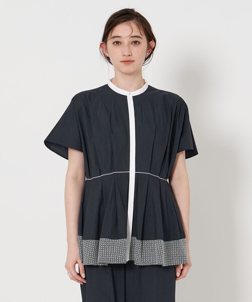 完売品！未使用ユナイテッドアローズエンブロイダリードルマンスリーブブラウス白 UNITED ARROWS エンブロイダリー ドルマンスリーブ ブラウス