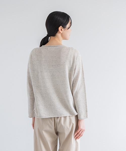 「D」 ニットカーディガン MEDIUM ホワイト レディース_画像2