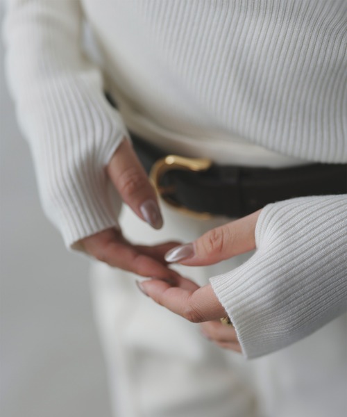 anuans（アニュアンス） タートルネックニット FREE キャメル