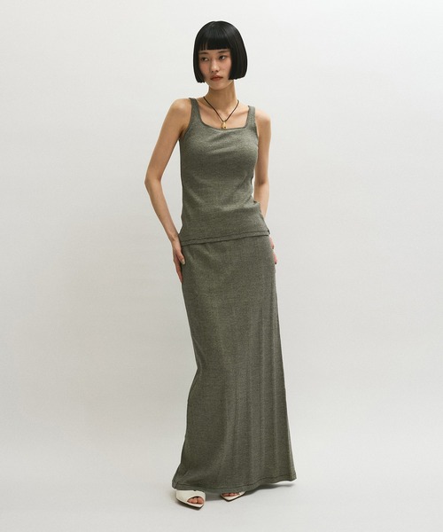 【Miller for ADAM ET ROPE'】別注BORDER SKIRT MILLER（ミラー）の「【MILLER for ADAM ET ROPE'】別注 SKIRT