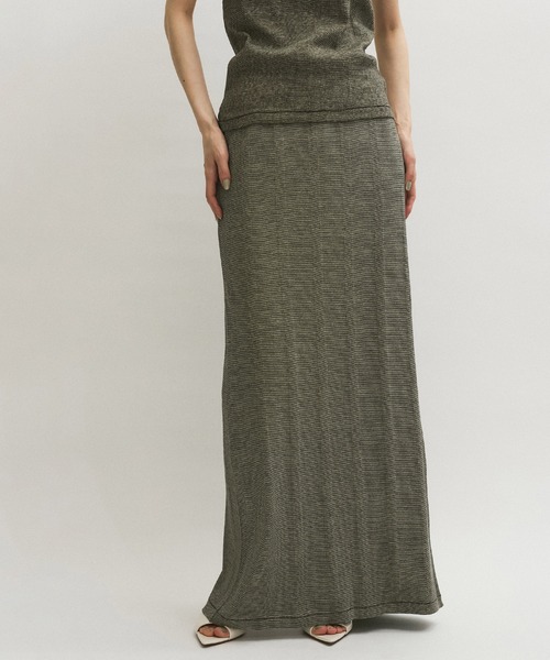 【Miller for ADAM ET ROPE'】別注BORDER SKIRT ADAM ET ROPÉ FEMME(アダム エ ロペ ファム) / 【MILLER for