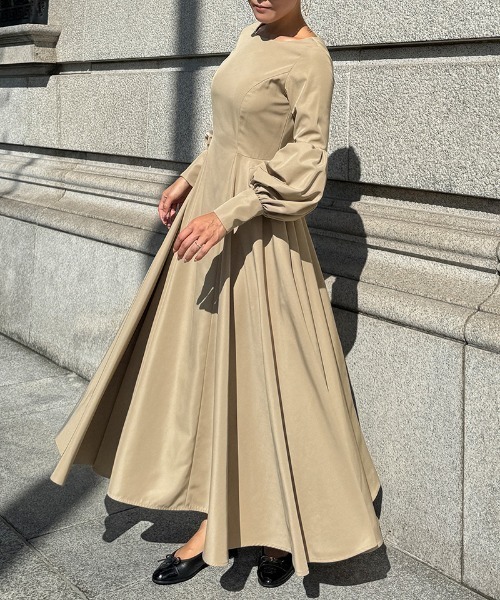 JENNE ブラック フレアドレス JENNE LUXEフレアワンピース ブラック Sサイズ