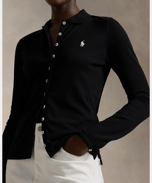 POLO RALPH LAUREN ブラウス シャツ ボタンドプラケット ロング