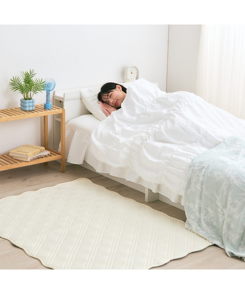 【Francfranc】　ふわろ 肌掛け布団　　ふわろ ベッドパッド（ギャザー） Francfranc ベッド 寝具 ふわろ 夏でもさらっともちもち ベッド
